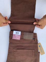 Men's Straight Fit Dark Brown Jeans