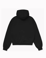 Oversize Black Plain Hoodie
