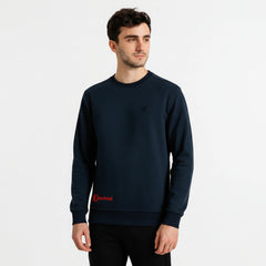 Kaufland Premium Crewneck Sweatshirt with Minimal Embroidered Detail