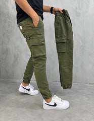 Pack of 2 Six-Pocket Cargo Joggers | Overrun Factory Stock | Cotton Twill
