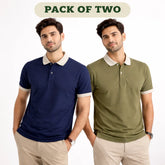 Pack of Two Signature Contrast Export Collar Polo Shirt