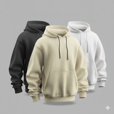 Pack of 3 Plain Hoodie