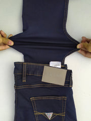 Men's Skinny Dark Blue Black Jeans