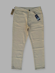 Men's Straight Fit Beige Color Jeans