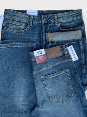 Men's Straight Fit Vintage Medium Blue Jeans