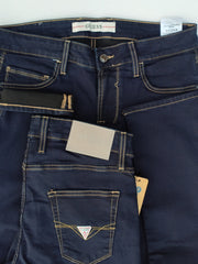 Men's Skinny Dark Blue Black Jeans