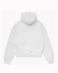 Oversize White Plain Hoodie