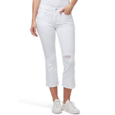 William Rast mid rise stretchable flare ripped jeans