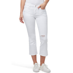 William Rast mid rise stretchable flare ripped jeans