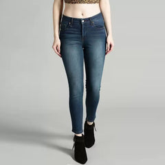 lvs women modern skinny dark blue stretchable jeans