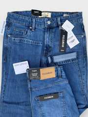 Men's Skinny Fit Light Medium Blue Jeans