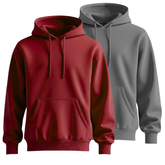 Pack of 2 Plain Hoodie