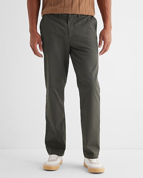 Straight Fit Hyper Stretch Cotton Chino Pant