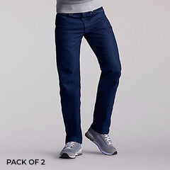 Men's Narrow Bottom Stretchable Jeans Pack of 2