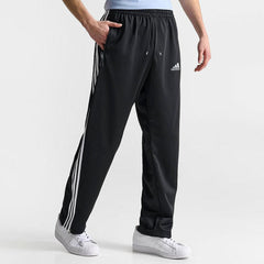 Black Straight/Loose Bottom side stripe with ankle zip trouser for men