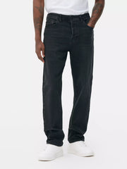 Men's Straight Fit Diamond Black Jeans DL4295