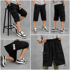 Pack of 3 Six-Pocket Cargo shorts | Overrun Factory Stock | Cotton Twill