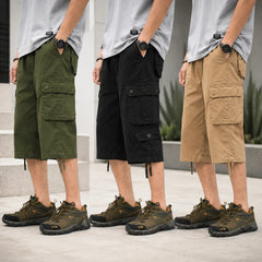 Pack of 3 Six-Pocket Cargo shorts | Overrun Factory Stock | Cotton Twill