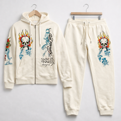 Ed Hardy Flame Skull Premium Jogger Set | Limited Edition Drop 🔥