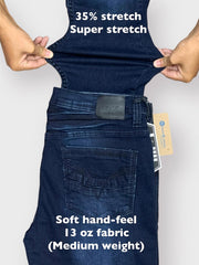 Men's Slim Fit Dark Blue Jeans