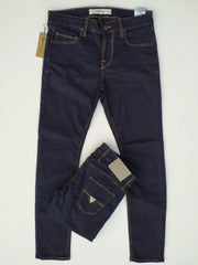 Men's Skinny Dark Blue Black Jeans