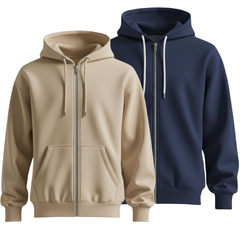 Pack of 2 Zippers Hoodie