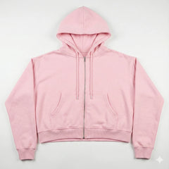 Girls DayDream Fleece Long-Sleeve Hooded Zip-Up Jacket - Pink