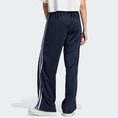 Navy Blue Straight/Loose Bottom side stripe with ankle zip trouser for women