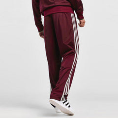 Maroon Straight/Loose Bottom side stripe with ankle zip trouser for men